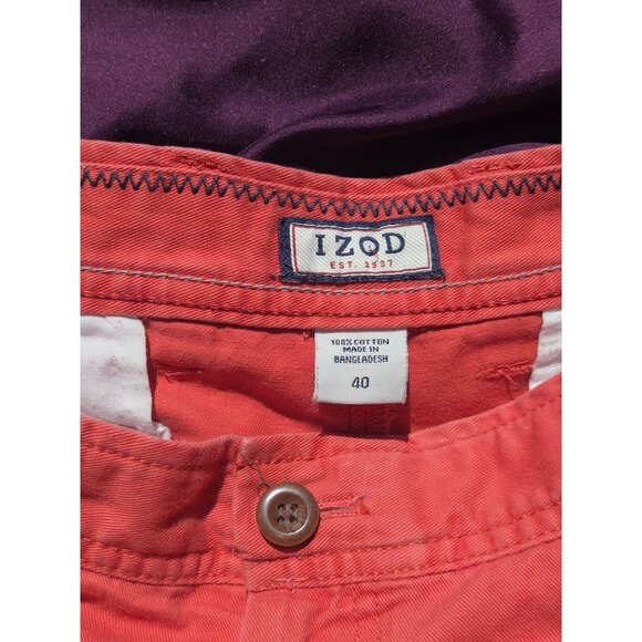 Mens Shorts Bundle 3 Pairs*40 Flag & Anthem Blue Plaid, 40 Rust Izod,38 Retrofit - Picture 13 of 13